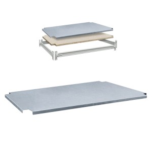 Nakładka ocynkowana na półkę z płyty wiórowej do regału wtykowego  nr kat. 23839