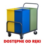 Wózek z pojemnikami do segregacji odpadów 80229 Jotkel_D