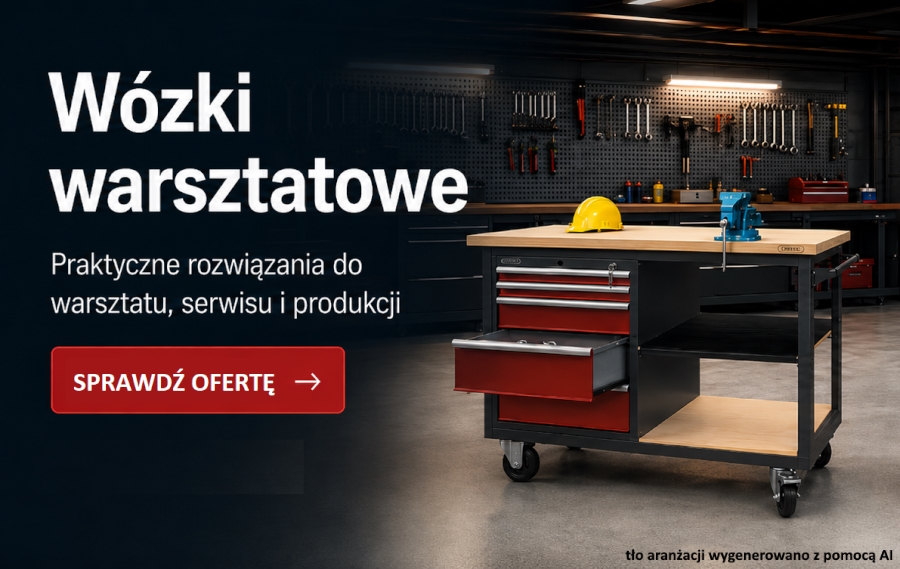 Mobilne stanowiska robocze - duże wózki warsztatowe Jotkel