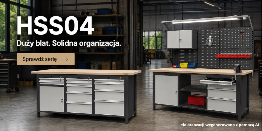 Stoły warsztatowe do ciężkich prac warsztatowych Jotkel HSS04