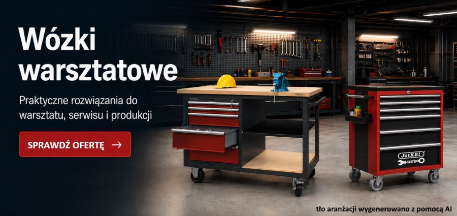 Wózki warsztatowe Jotkel - mobilne stanowiska pracy w warsztacie
