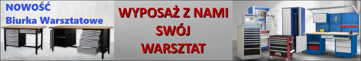 Nowość - Biurka warsztatowe